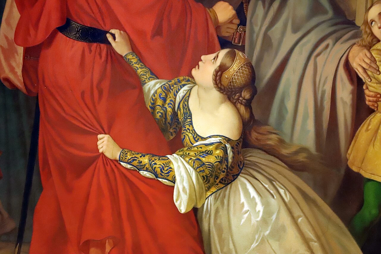 Decisione della congiura dei Pazzi. Bianca de' Medici - Palazzina della Meridiana, dettaglio